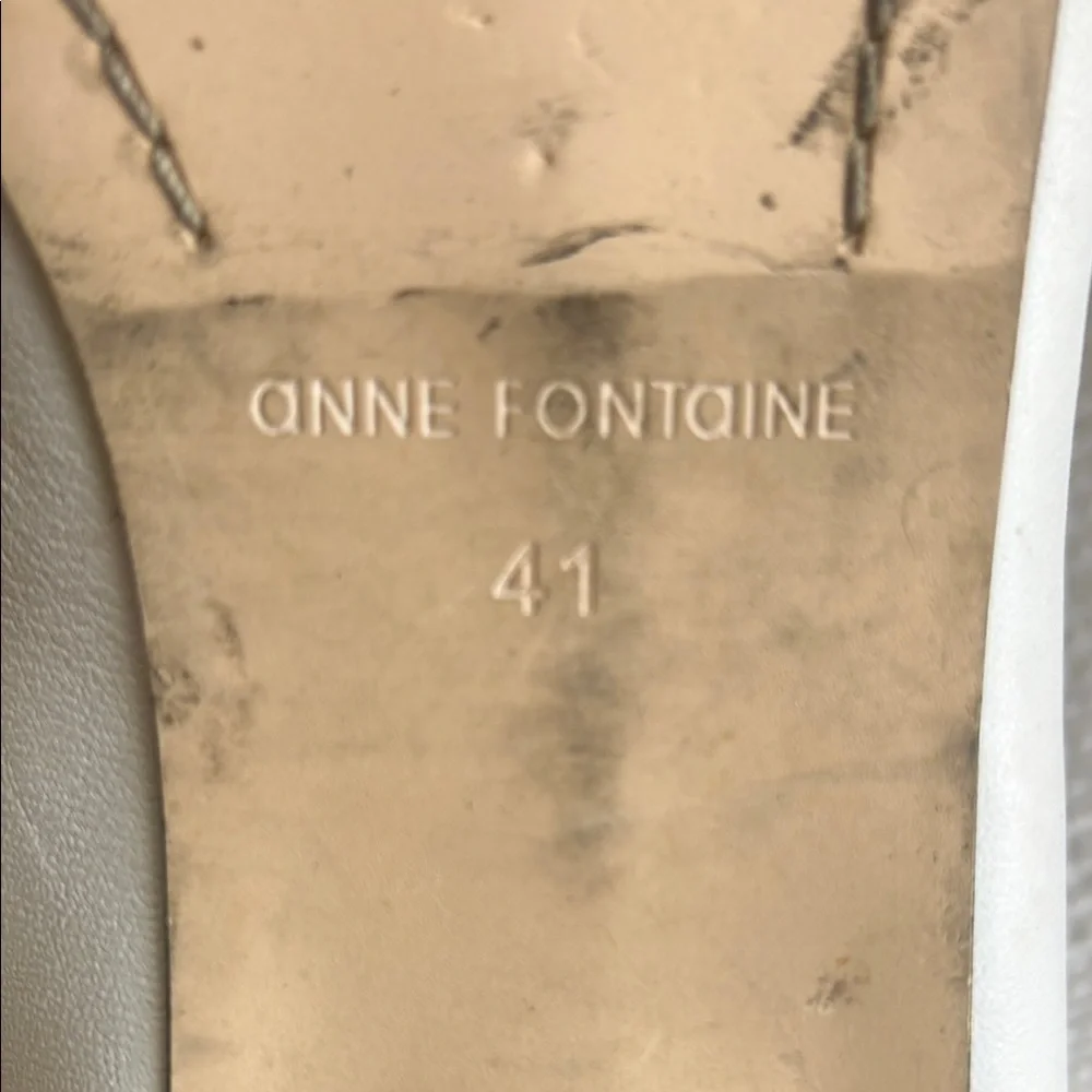 Anne Fontaine Black and‎ White Floral Loafers - Picture 7 of 11